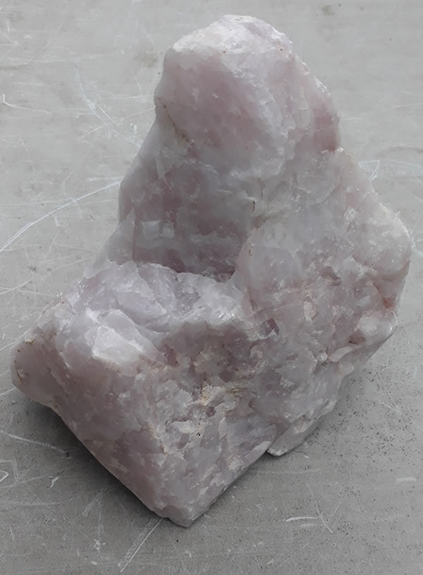 Preciosa Roca Cuarzo Rosado Mediano (3,3 Kgs., 17 x 17 x12 Cm.), Venta por unidad - immagine 2