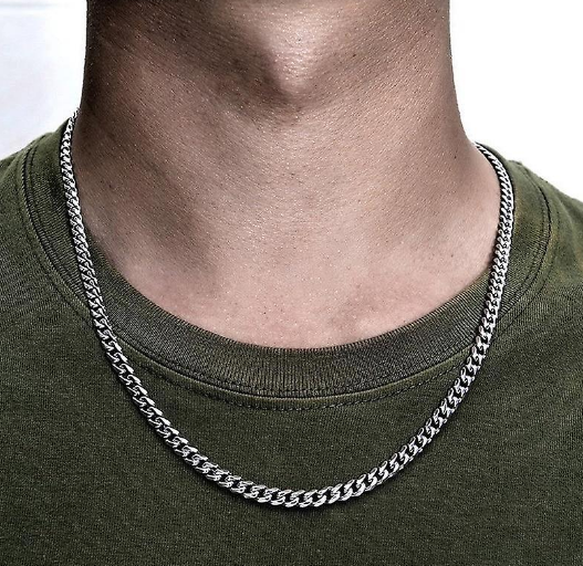 Collana Uomo Donna Catena Argento In 925 Classica Intramontabile 50cm x 5.5mm - immagine 3