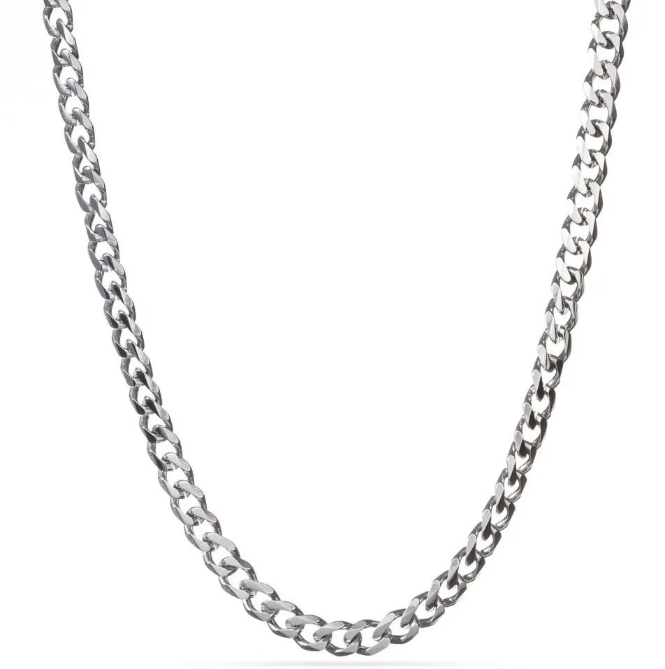 Collana Uomo Donna Catena Argento In 925 Classica Intramontabile 50cm x 5.5mm